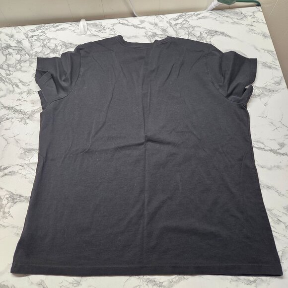 Lands' End Extra Large Navy Black V Neck Crewneck Shortsleeve Tees Bundle of 3 - Picture 5 of 10